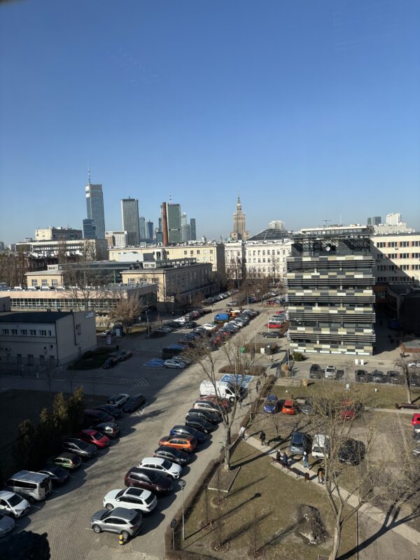 Warszawa – pejzaże zza szyby.